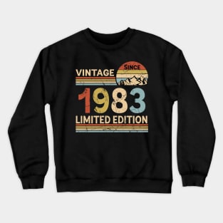 Vintage Since 1983 Limited Edition 40th Birthday Gift Vintage Men's Crewneck Sweatshirt